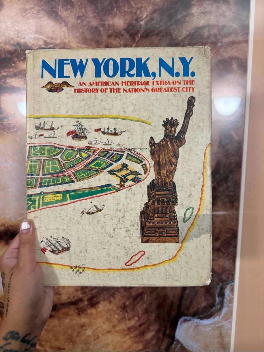 Vintage Book with historical photographs- New York, N.Y. An American Heritage